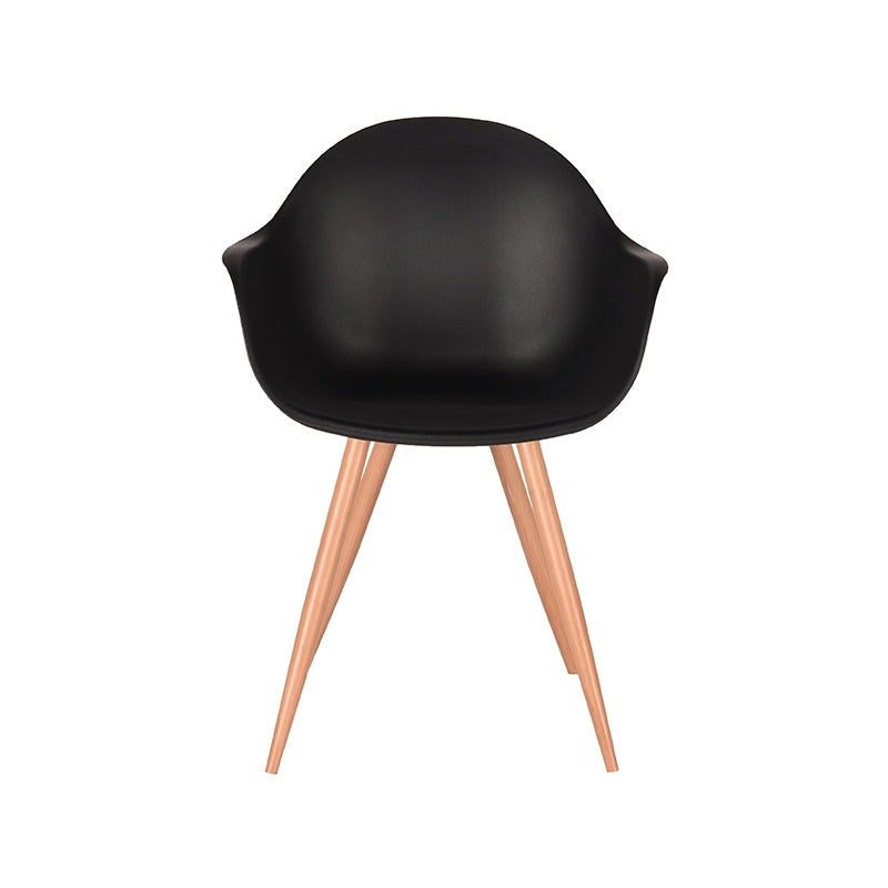 Label51 - Chaise de salle à manger Parma - Polypropylène - Noir - 58 x 54 x 85 cm