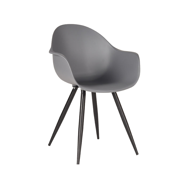 LABEL51 Chaise de salle à manger Luca - Anthracite - Plastique