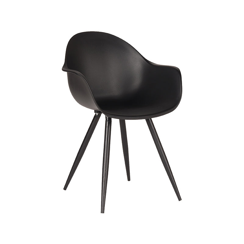 LABEL51 Chaise de salle à manger Luca - Noir - Plastique