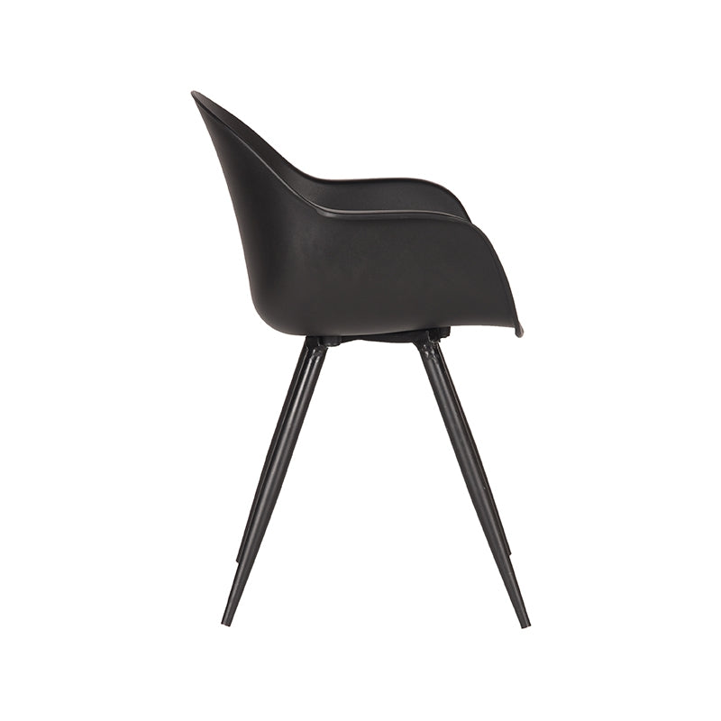 LABEL51 Chaise de salle à manger Luca - Noir - Plastique