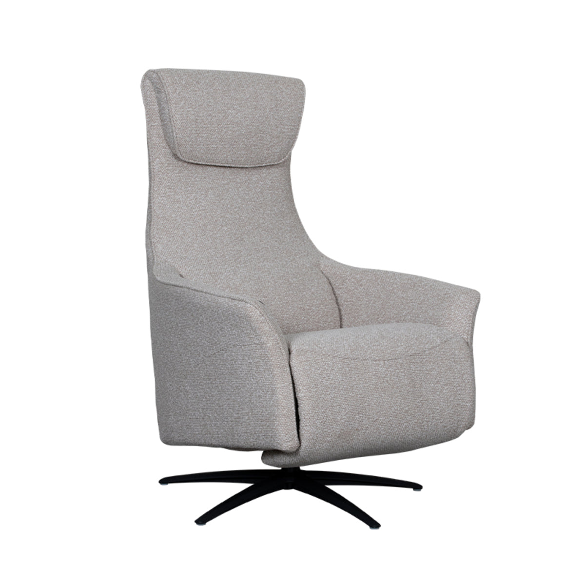 Label51 - Fauteuil relax électrique Lund - Bouclé - Naturel - 74 x 83 x 112 cm