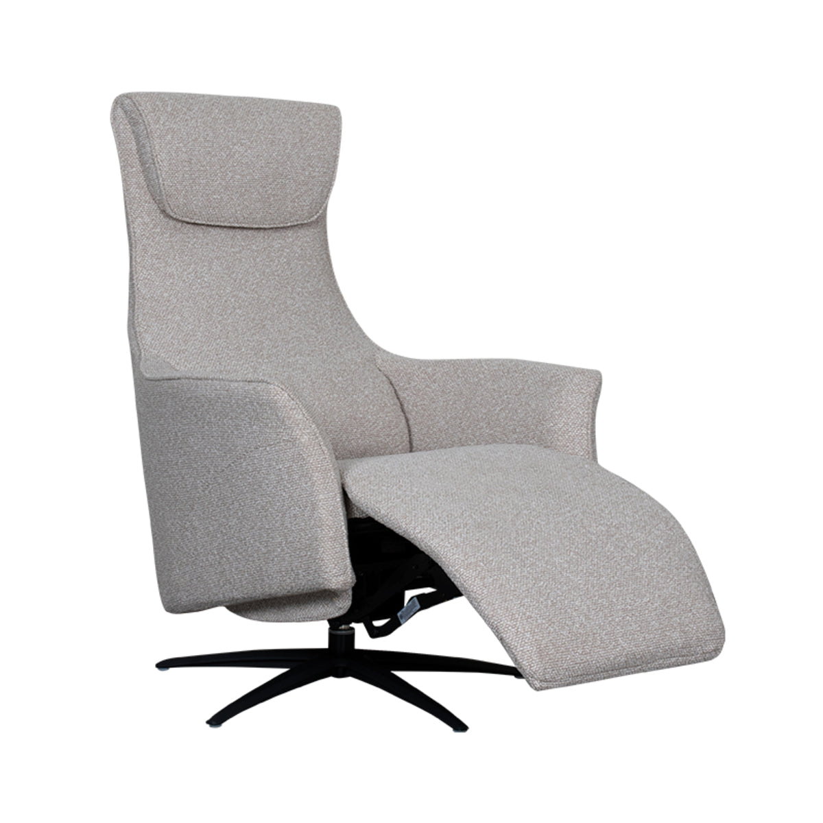 Label51 - Fauteuil relax électrique Lund - Bouclé - Naturel - 74 x 83 x 112 cm