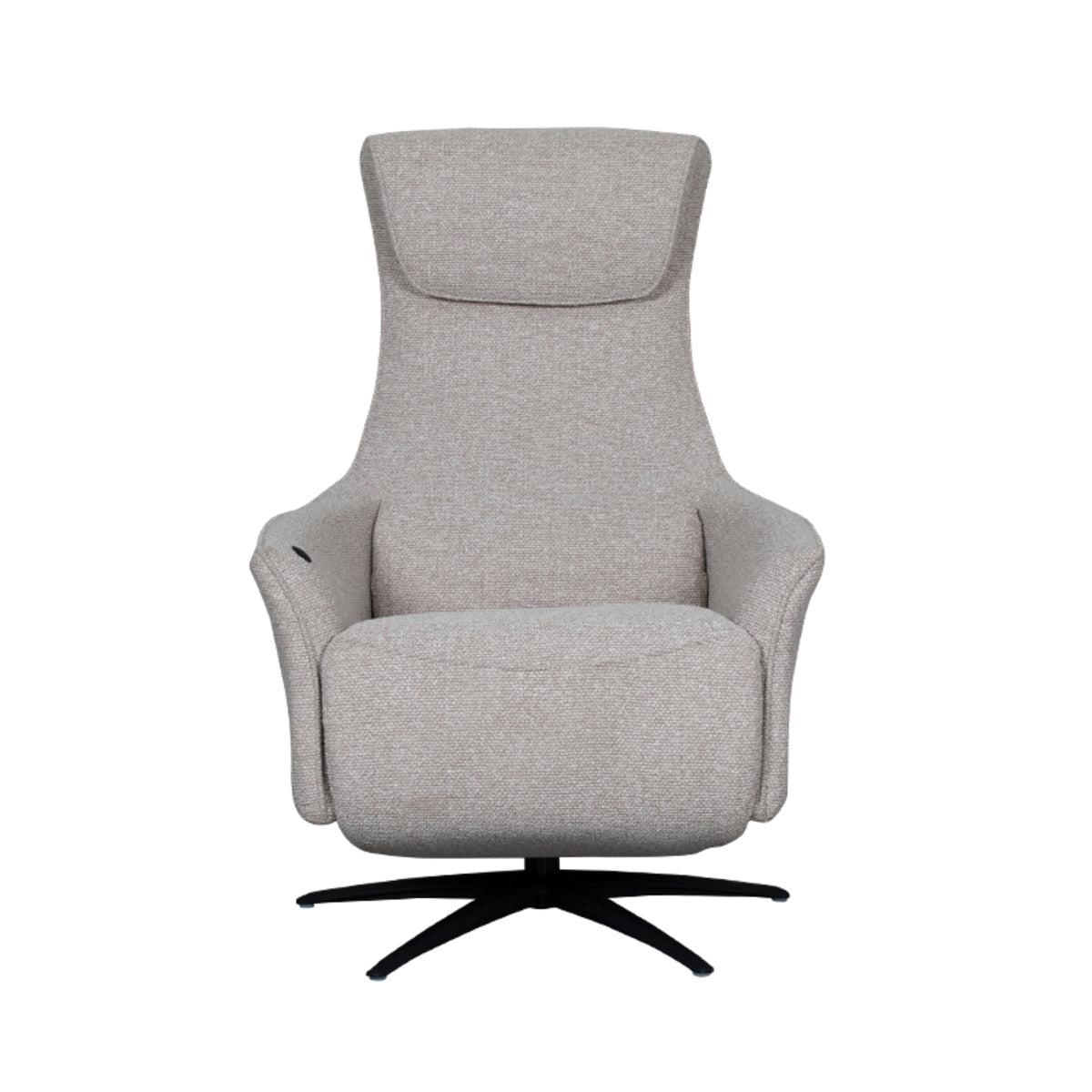 Label51 - Fauteuil relax électrique Lund - Bouclé - Naturel - 74 x 83 x 112 cm