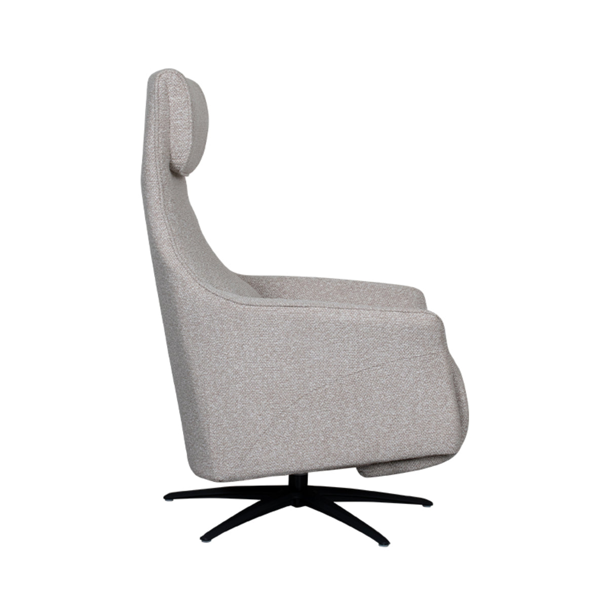 Label51 - Fauteuil relax électrique Lund - Bouclé - Naturel - 74 x 83 x 112 cm
