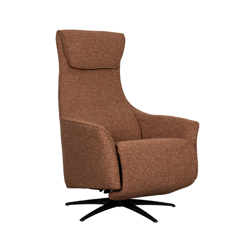 Label51 - Fauteuil relax électrique Lund - Bouclé - Corail - 74 x 83 x 112 cm