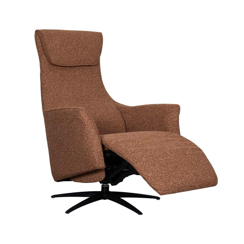 Label51 - Fauteuil relax électrique Lund - Bouclé - Corail - 74 x 83 x 112 cm