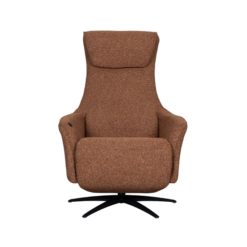 Label51 - Fauteuil relax électrique Lund - Bouclé - Corail - 74 x 83 x 112 cm