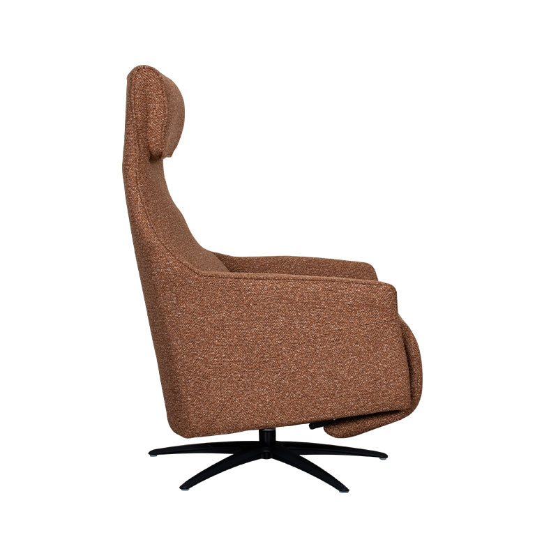 Label51 - Fauteuil relax électrique Lund - Bouclé - Corail - 74 x 83 x 112 cm