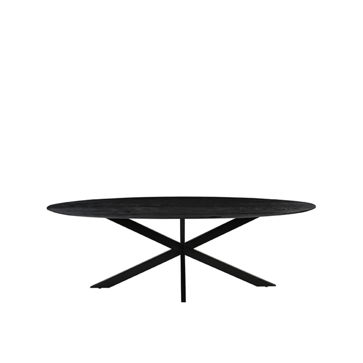 Label51 - Eettafel James - Mangohout - Zwart - 210 x 100 x 76 cm