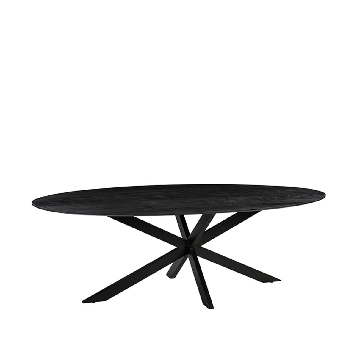 Label51 - Table à manger James - Bois de manguier - Noir - 240 x 110 x 76 cm