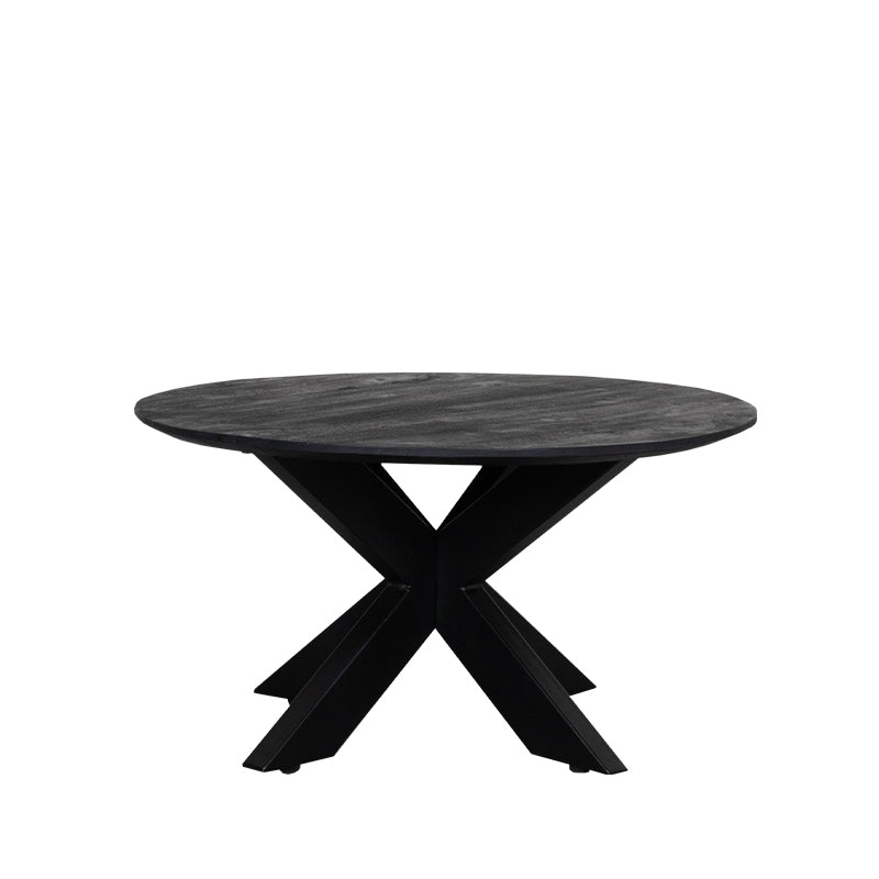 Label51 - Table basse Otis - Bois de manguier - Noir - 80 x 80 x 43 cm