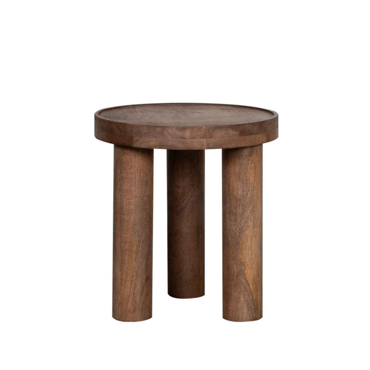 Label51 - Table d'appoint Elly - Bois de manguier - Naturel - 42 x 42 x 46 cm
