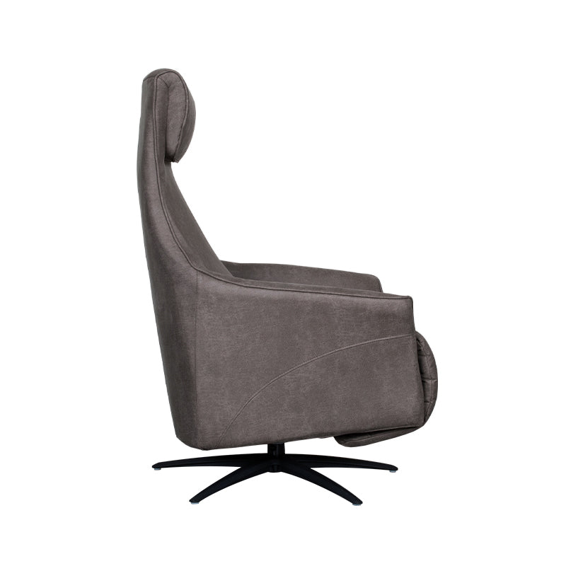 Label51 - Fauteuil relax électrique Lund - Microsuède - Anthracite - 74 x 83 x 112 cm