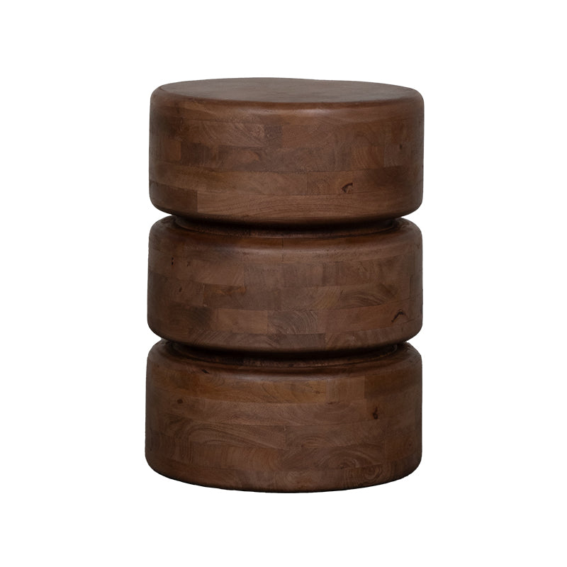 Label51 - Table d'appoint Milly - Bois de manguier - Naturel - 35 x 35 x 47 cm