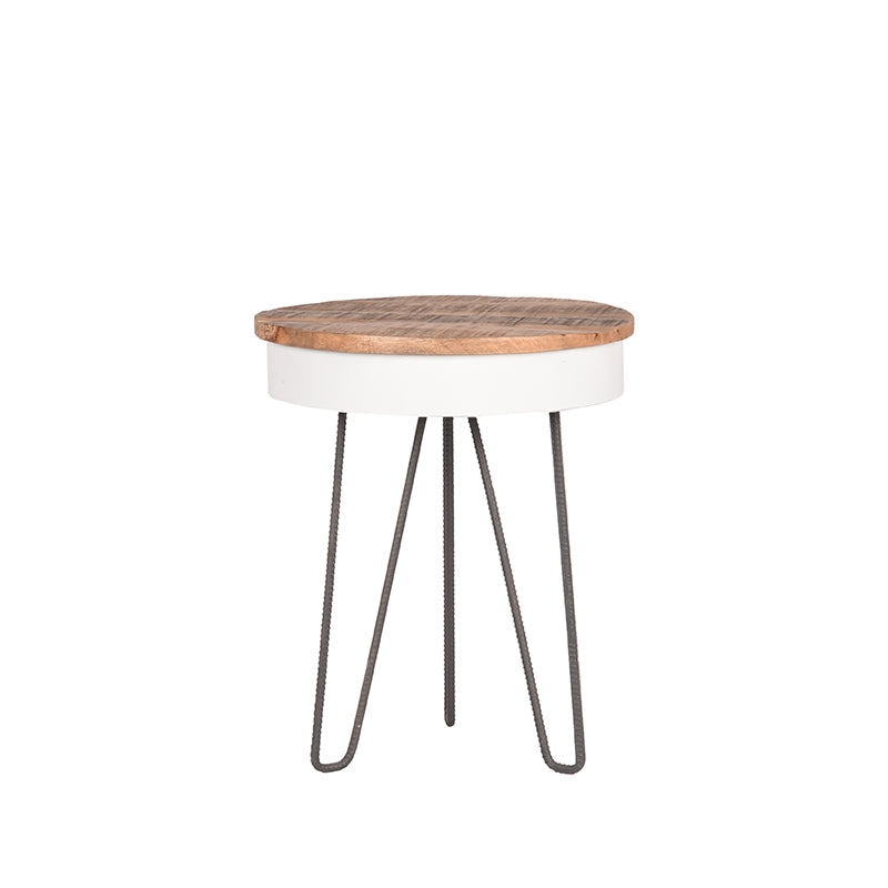 Label51 - Table d'appoint Saria - Bois de manguier - 44 x 44 x 53 cm