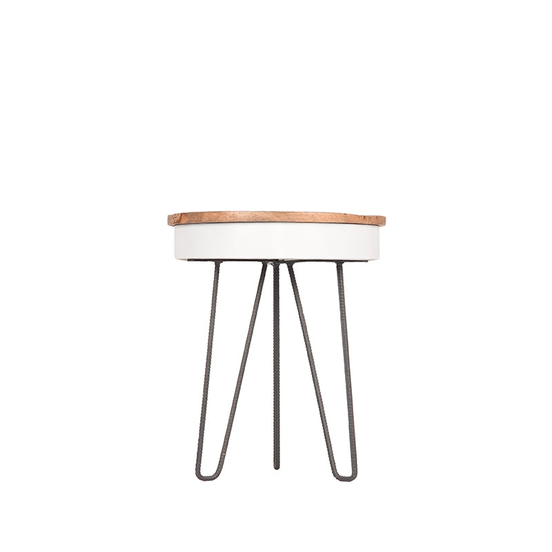 Label51 - Table d'appoint Saria - Bois de manguier - 44 x 44 x 53 cm