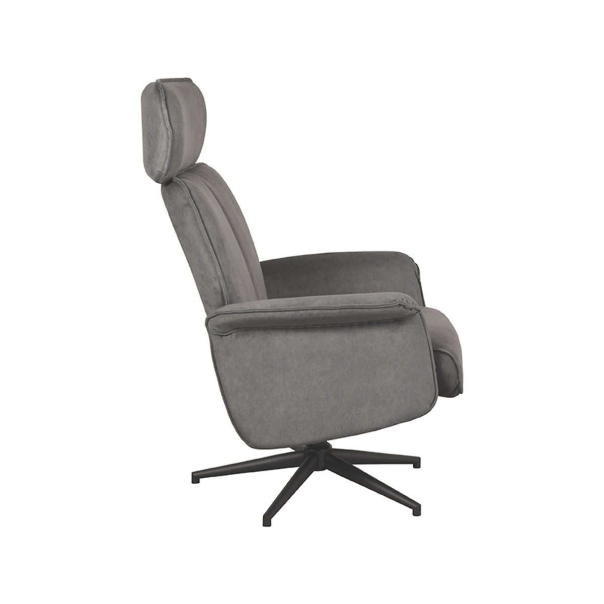 2BM - Relaxfauteuil Verdal - Antraciet - 77x79x109 cm