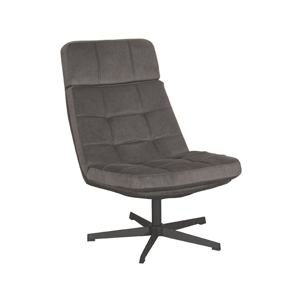 2BM - Relaxfauteuil Alvar - Antraciet - 53x57x83 cm