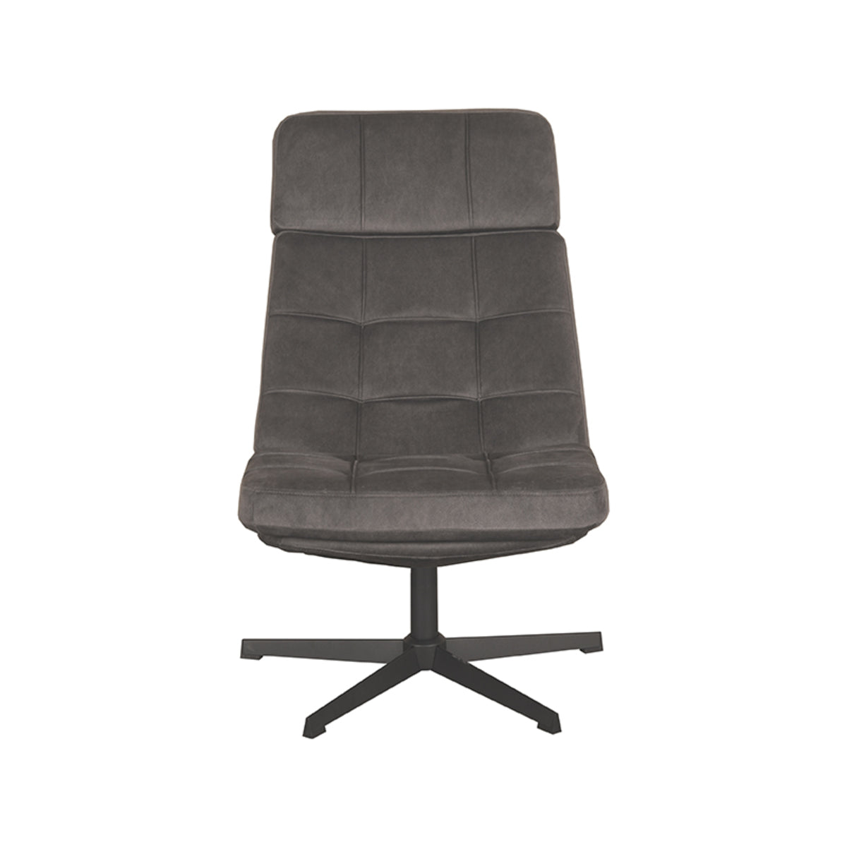 2BM - Relaxfauteuil Alvar - Antraciet - 53x57x83 cm