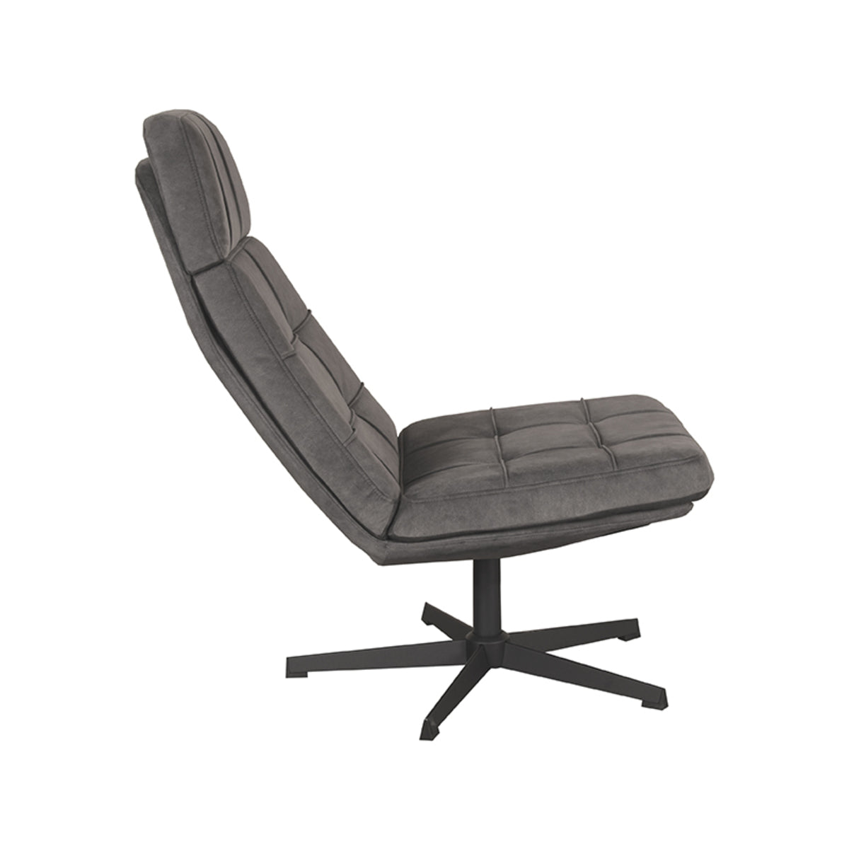 2BM - Relaxfauteuil Alvar - Antraciet - 53x57x83 cm