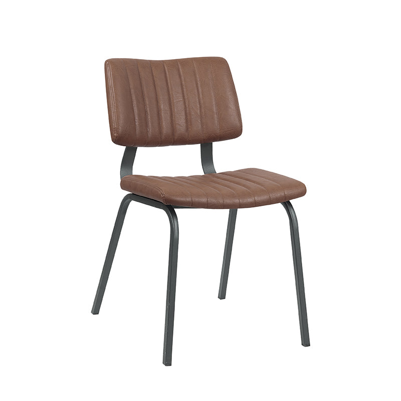 Label51 - Eetkamerstoel Gusto - Kunstleder - Bruin - 46 x 56 x 79 cm