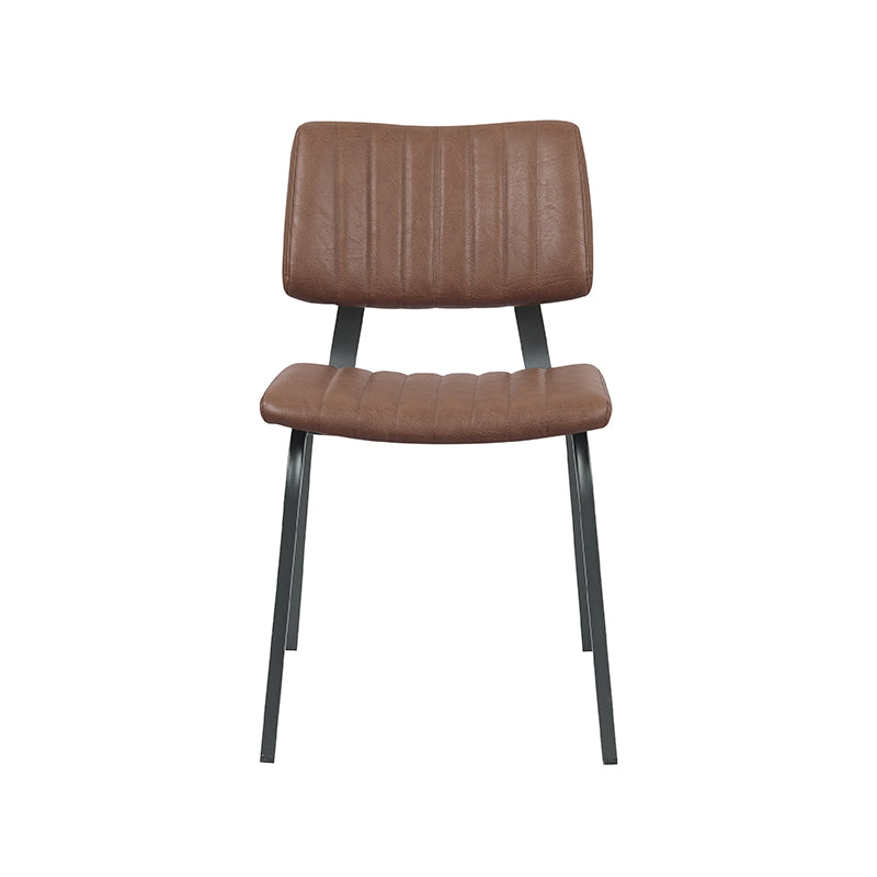 Label51 - Eetkamerstoel Gusto - Kunstleder - Bruin - 46 x 56 x 79 cm