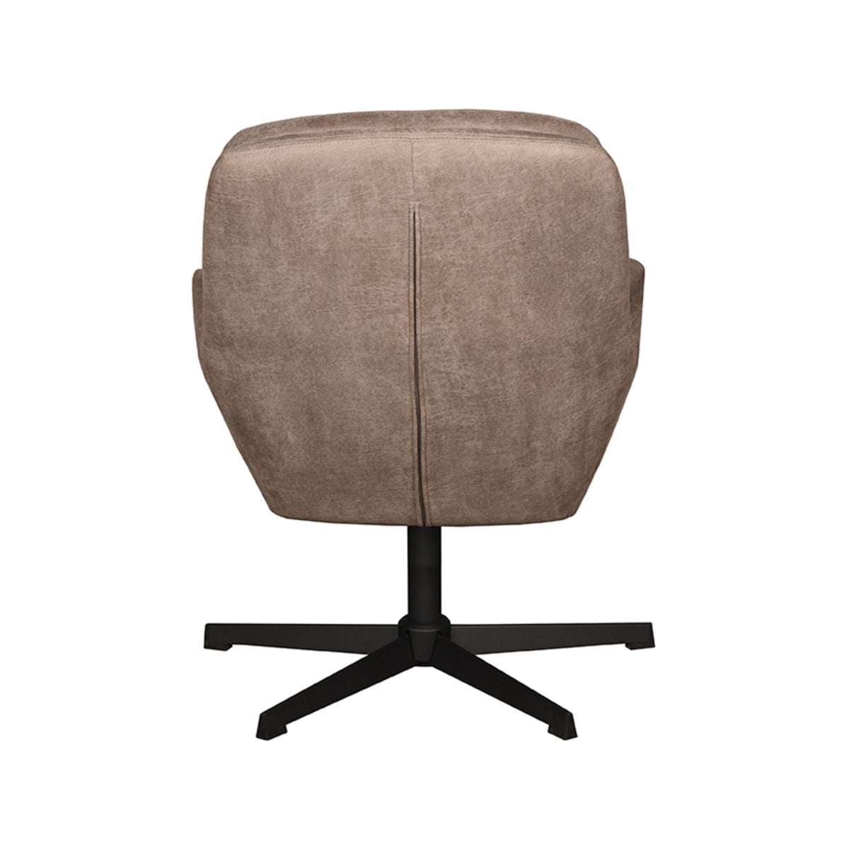 Label51 - Draaifauteuil Moss - Microsuède - Taupe - 70 x 77 x 90 cm