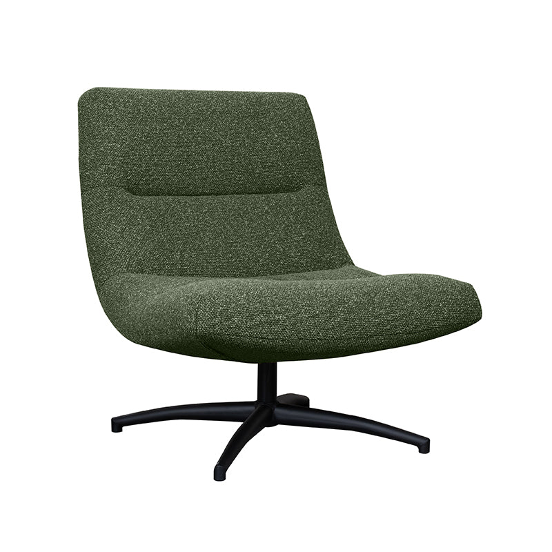 Label51 - Draaifauteuil Calix - Bouclé - Bosgroen - 77 x 93 x 88 cm