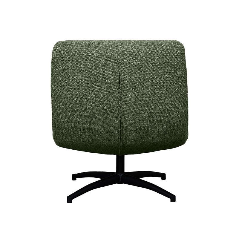 Label51 - Draaifauteuil Calix - Bouclé - Bosgroen - 77 x 93 x 88 cm