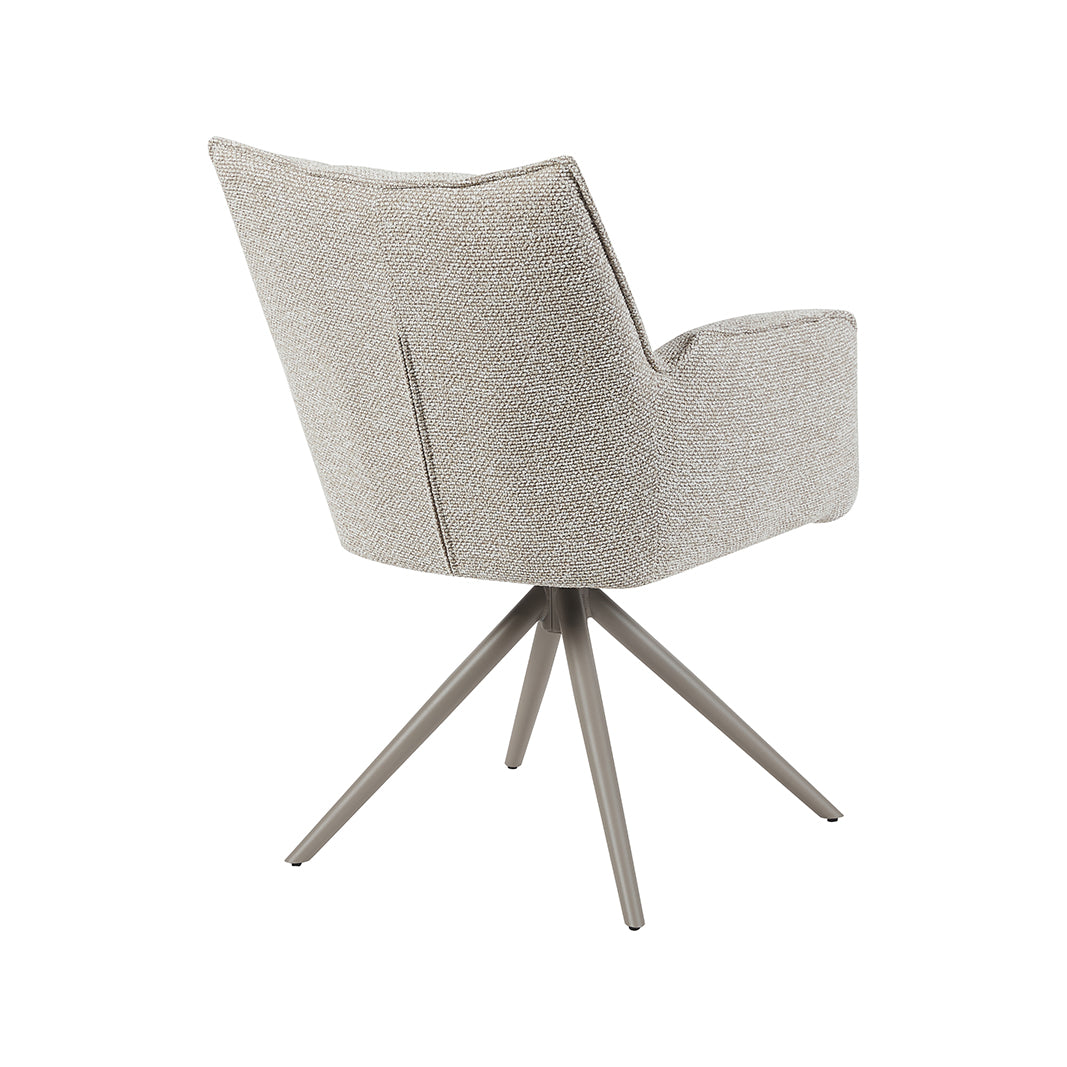 Label51 - Chaise de salle à manger Amalfi - Bouclé - Naturel - 65 x 66 x 86 cm