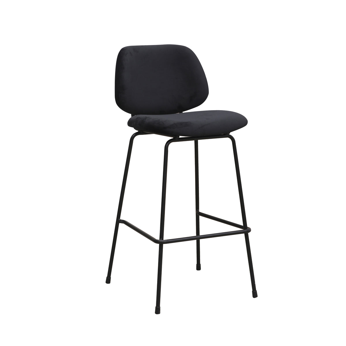 Label51 - Tabouret de bar Bello - Microfibre - 46 x 53 x 105 cm