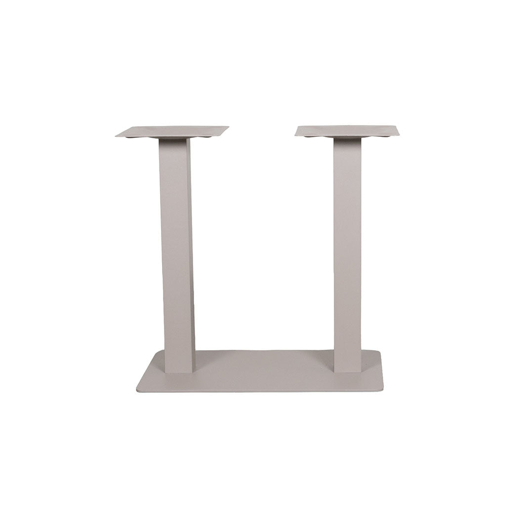 Label51 - Double pied de table pour table de restaurant - Métal - Taupe - 70 x 40 x 72 cm