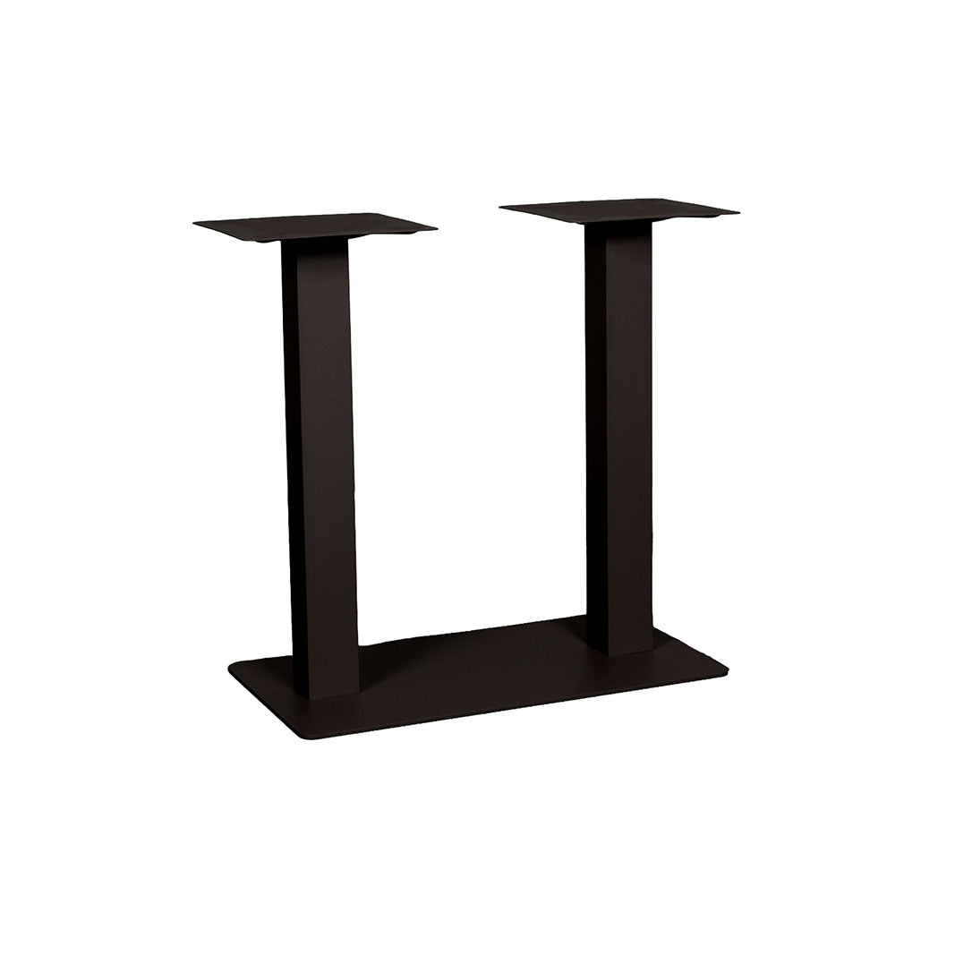 Label51 - Double pied de table pour table de restaurant - Métal - Bronze - 70 x 40 x 72 cm