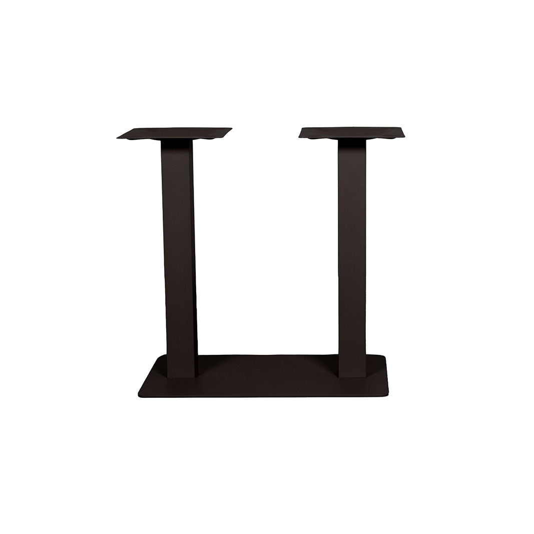 Label51 - Double pied de table pour table de restaurant - Métal - Bronze - 70 x 40 x 72 cm
