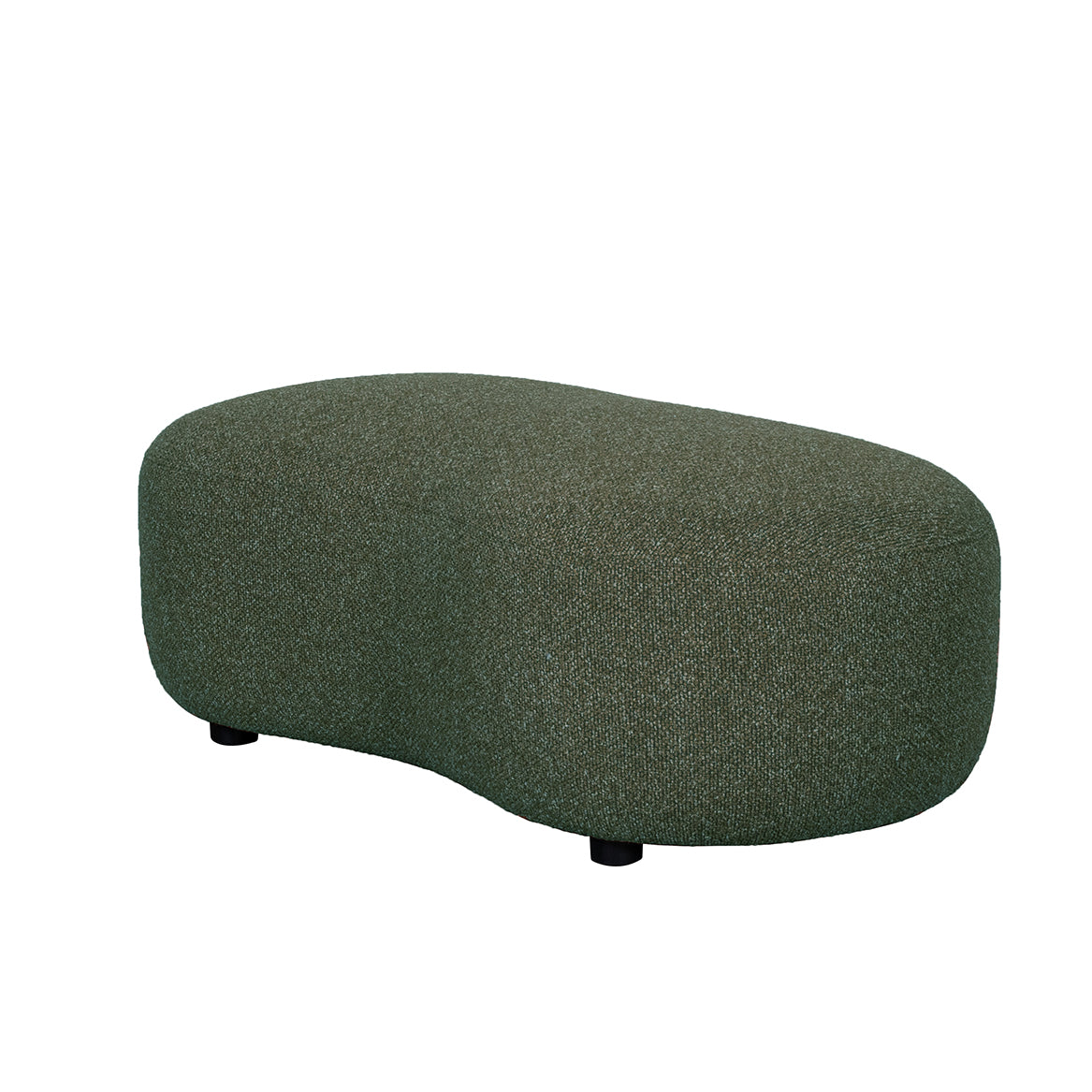 Label51 - Poef Florence - Bouclé - Bosgroen - 120 x 62 x 47 cm