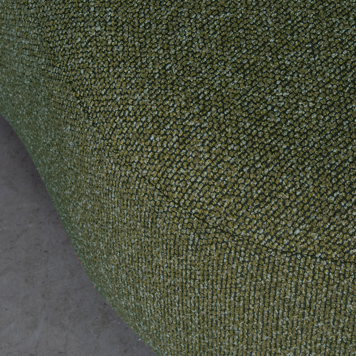 Label51 - Poef Florence - Bouclé - Bosgroen - 120 x 62 x 47 cm