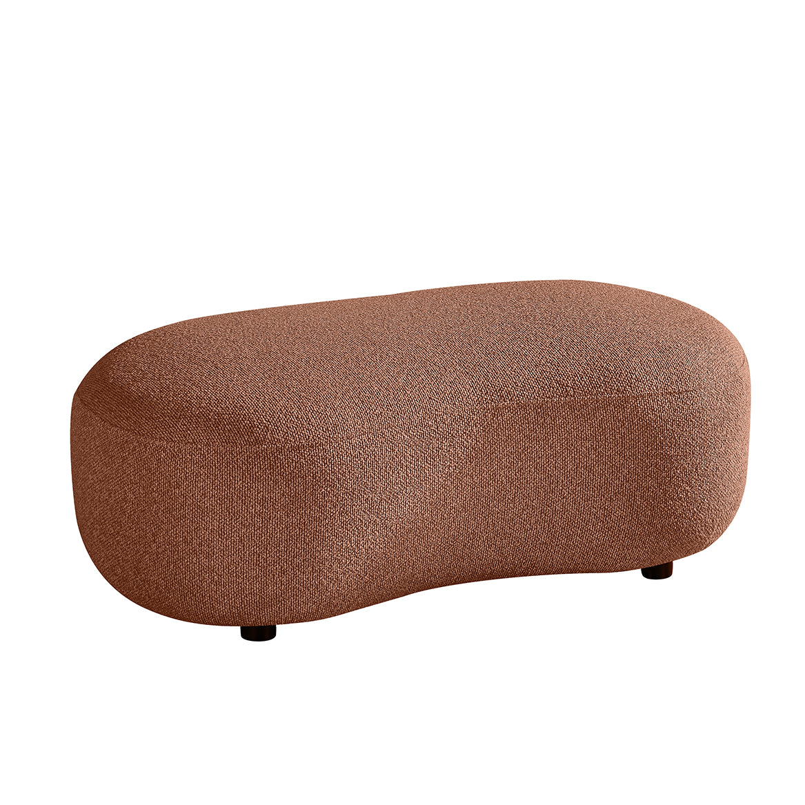 Label51 - Poef Florence - Bouclé - Koraal - 120 x 62 x 47 cm