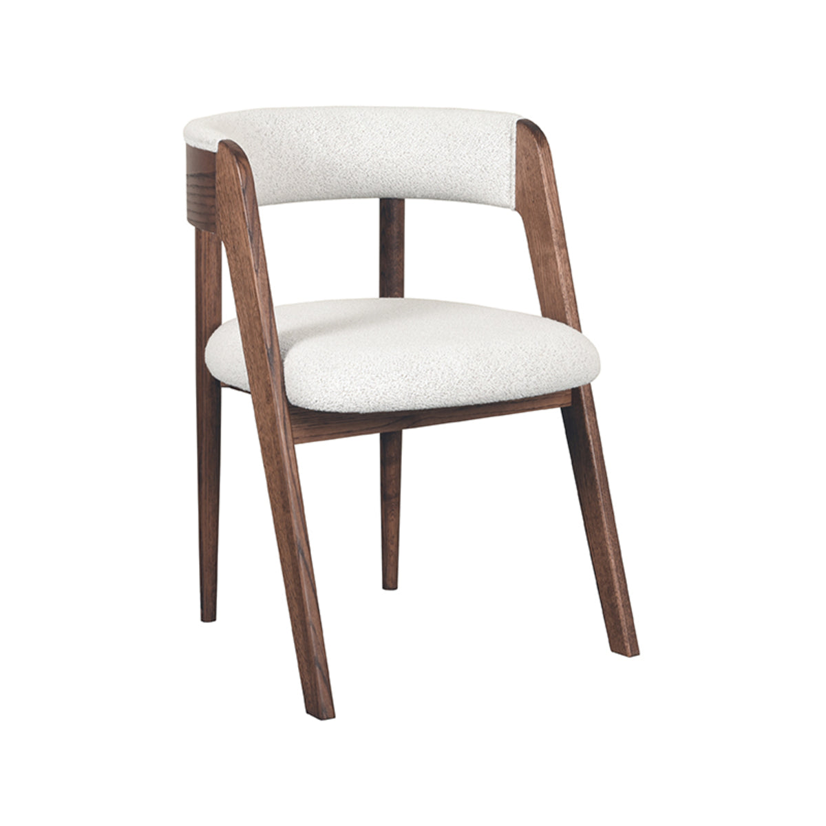 Label51 - Eetkamerstoel Sasha - Bouclé - Ecru - 54 x 82 x 75 cm