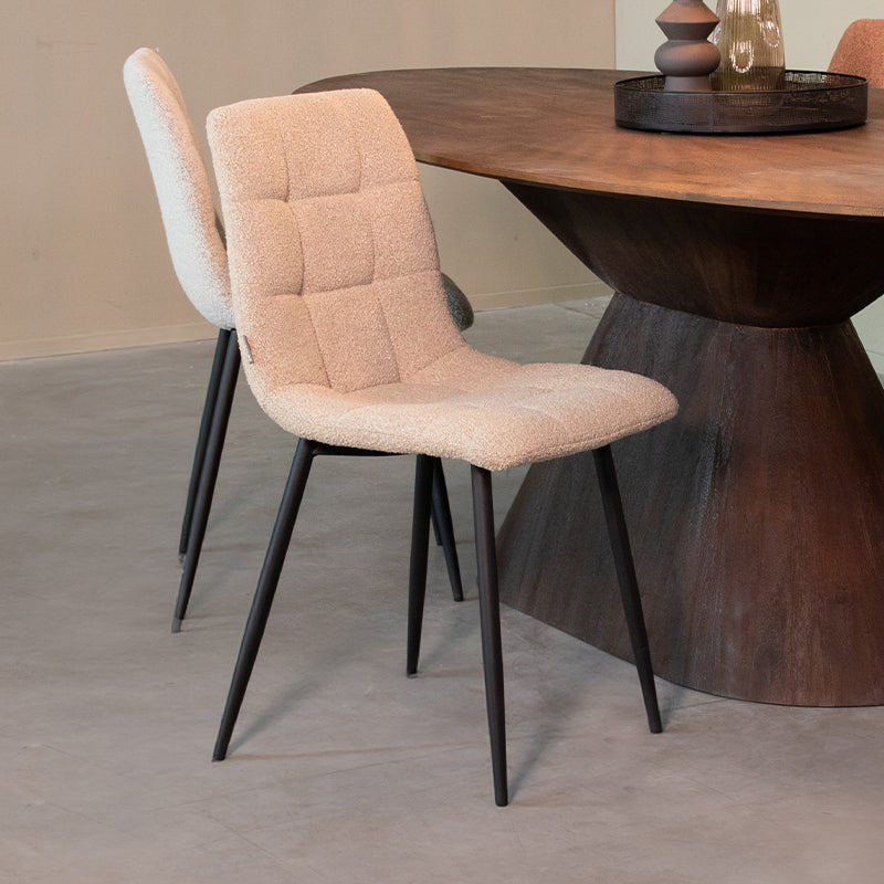 LABEL51 Chaise de salle à manger Juul - Sable - Boucle