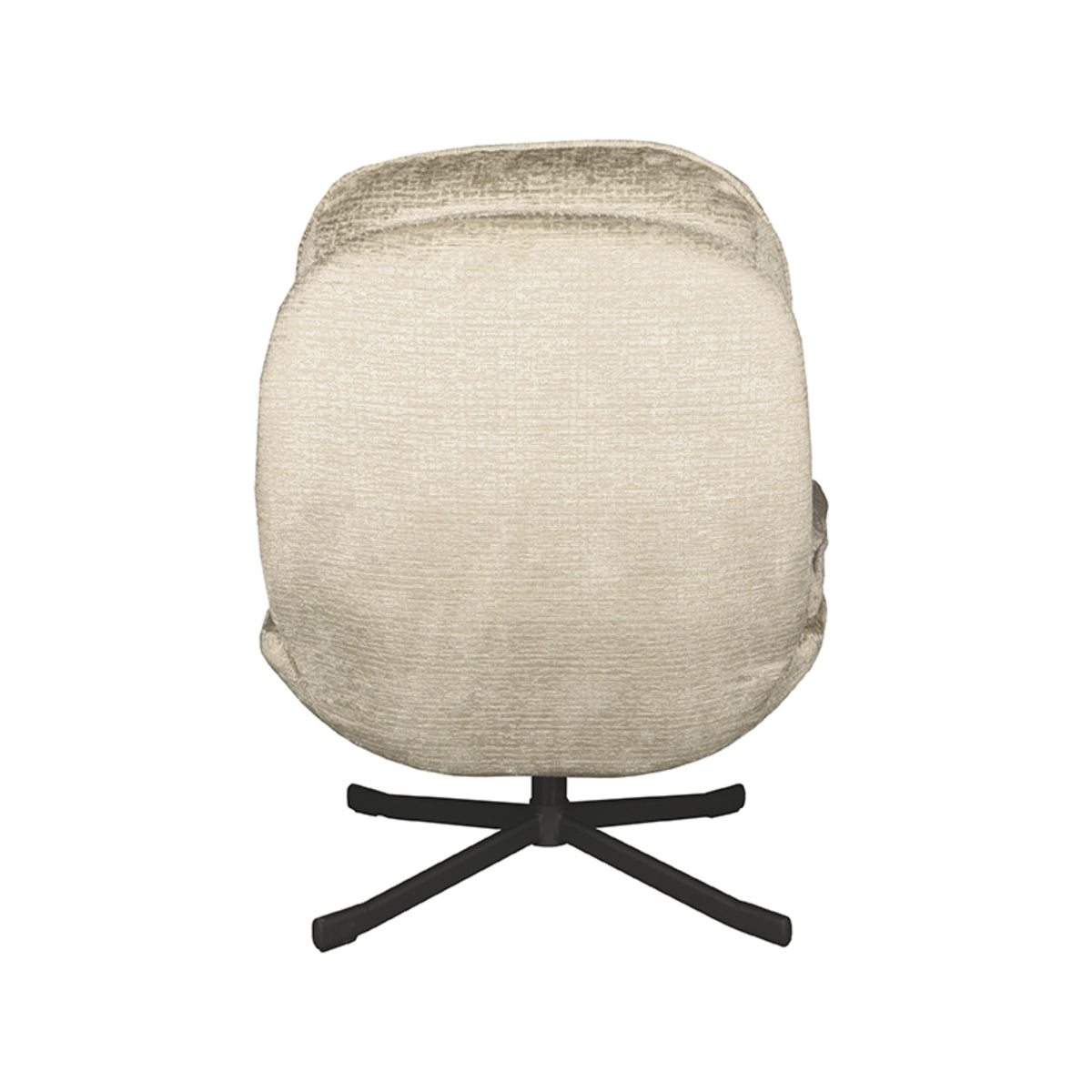 Label51 - Draaifauteuil Noel - Velours - Beige - 76 x 90 x 100 cm