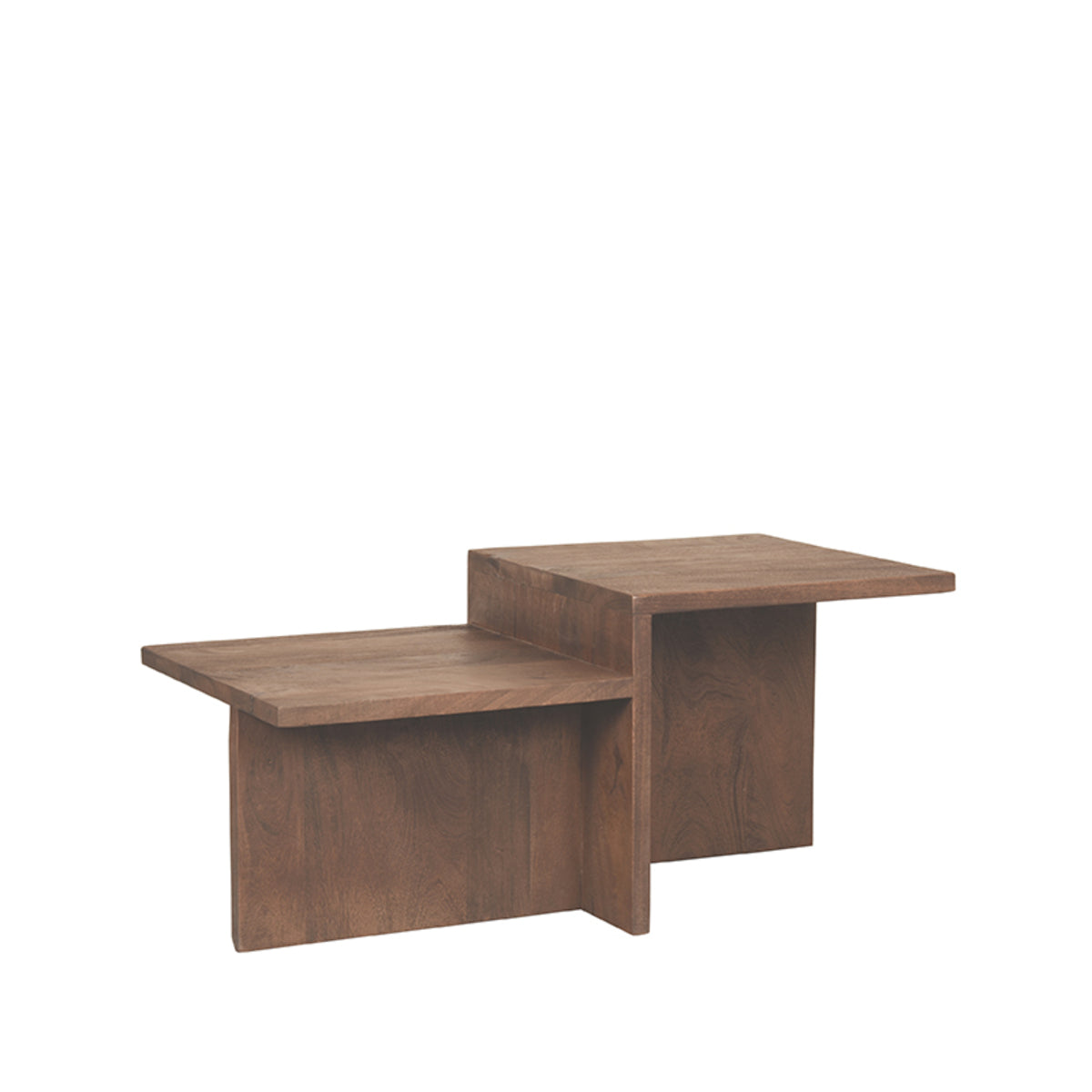 Label51 - Table basse Skip - Bois de manguier - Espresso - 90 x 50 x 40 cm