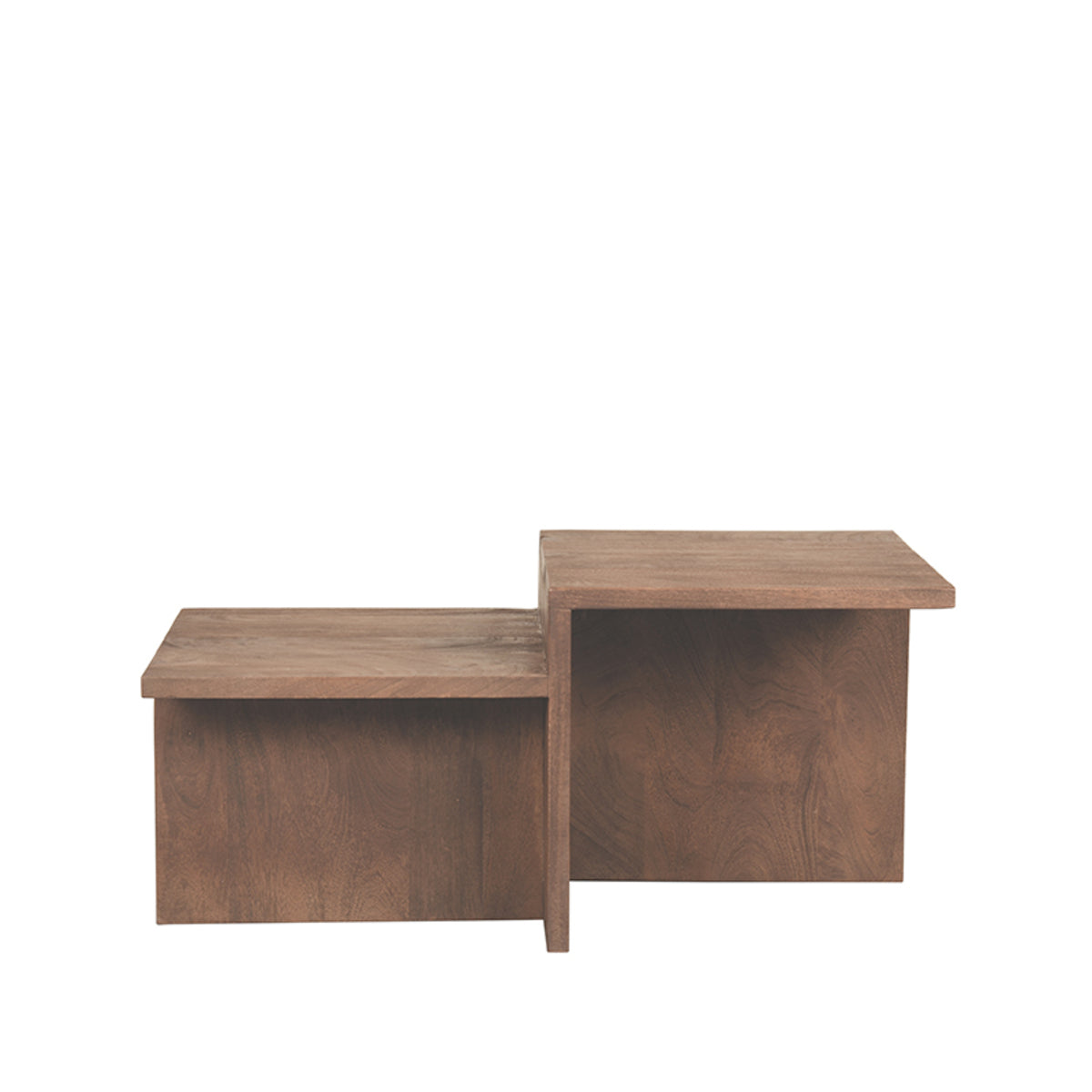 Label51 - Table basse Skip - Bois de manguier - Espresso - 90 x 50 x 40 cm