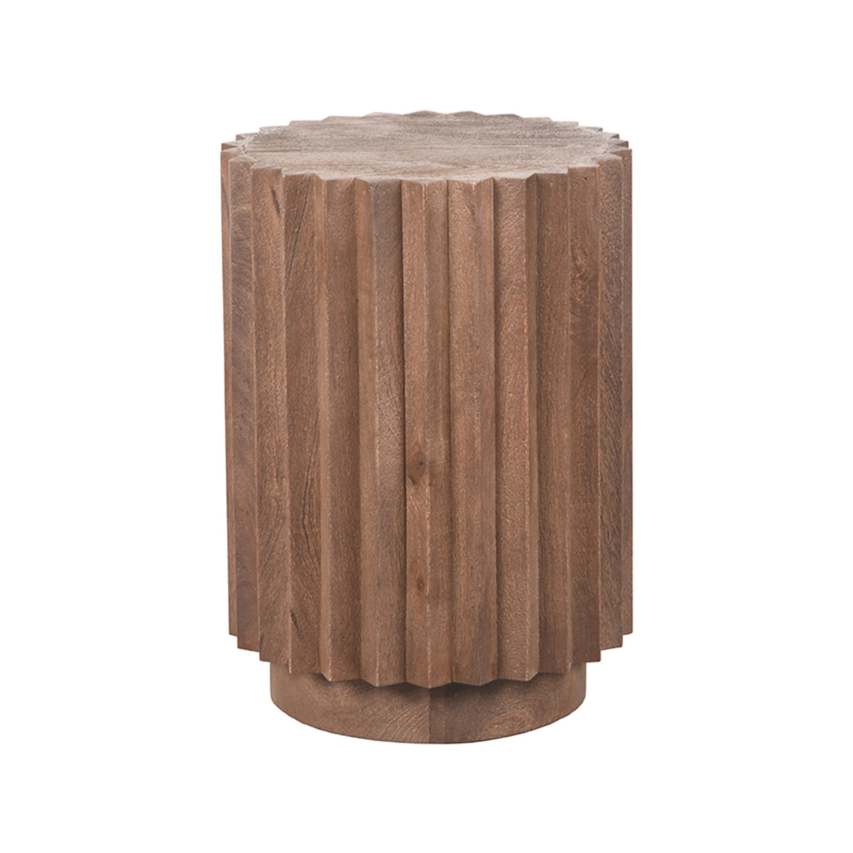 LABEL51 Table d'appoint Novan - Espresso - Bois de manguier