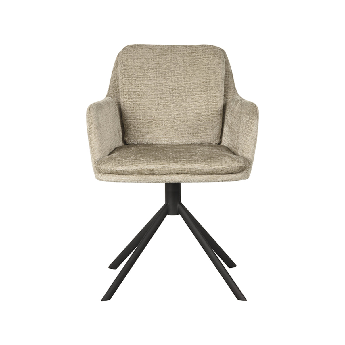 LABEL51 Chaise de salle à manger Joy - Beige - Velours