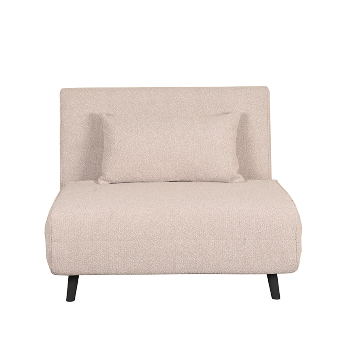 Label51 - Canapé-lit 1 personne - Bouclé - Naturel - 101 x 90 x 81 cm