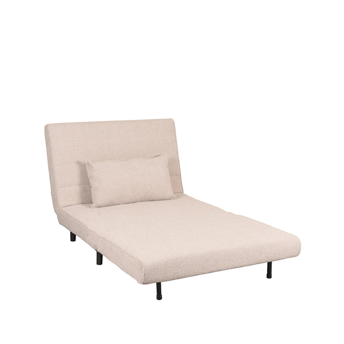 Label51 - Canapé-lit 1 personne - Bouclé - Naturel - 101 x 90 x 81 cm