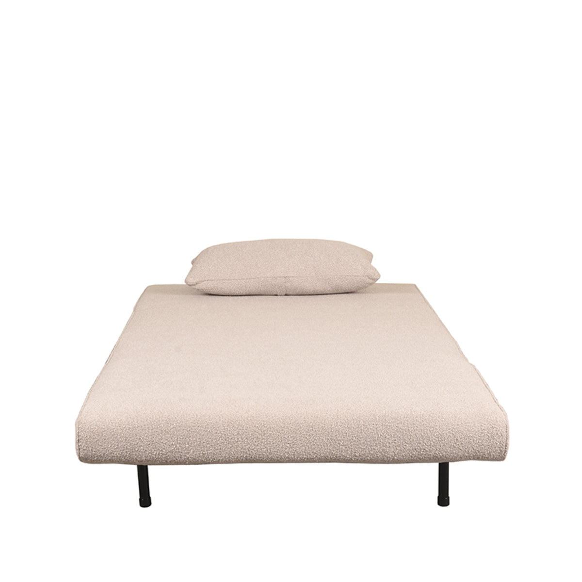 Label51 - Canapé-lit 1 personne - Bouclé - Naturel - 101 x 90 x 81 cm
