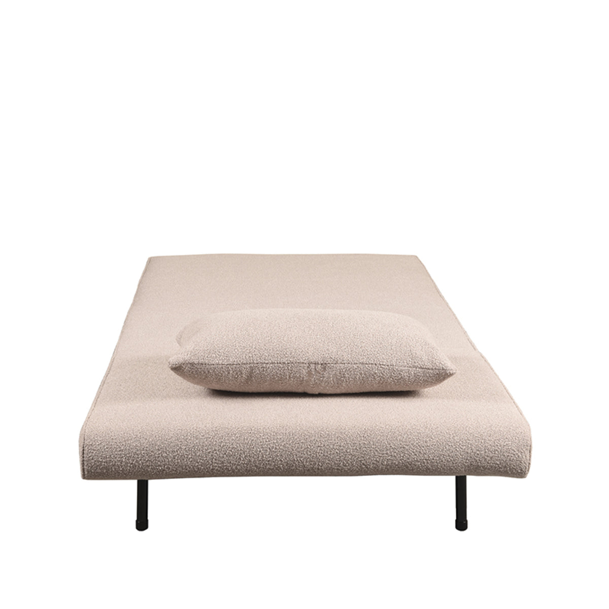 Label51 - Canapé-lit 1 personne - Bouclé - Naturel - 101 x 90 x 81 cm