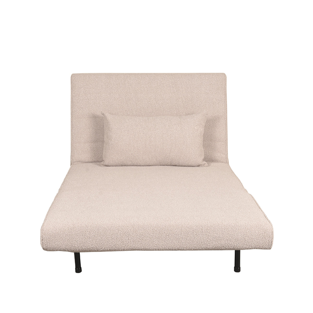 Label51 - Canapé-lit 1 personne - Bouclé - Naturel - 101 x 90 x 81 cm