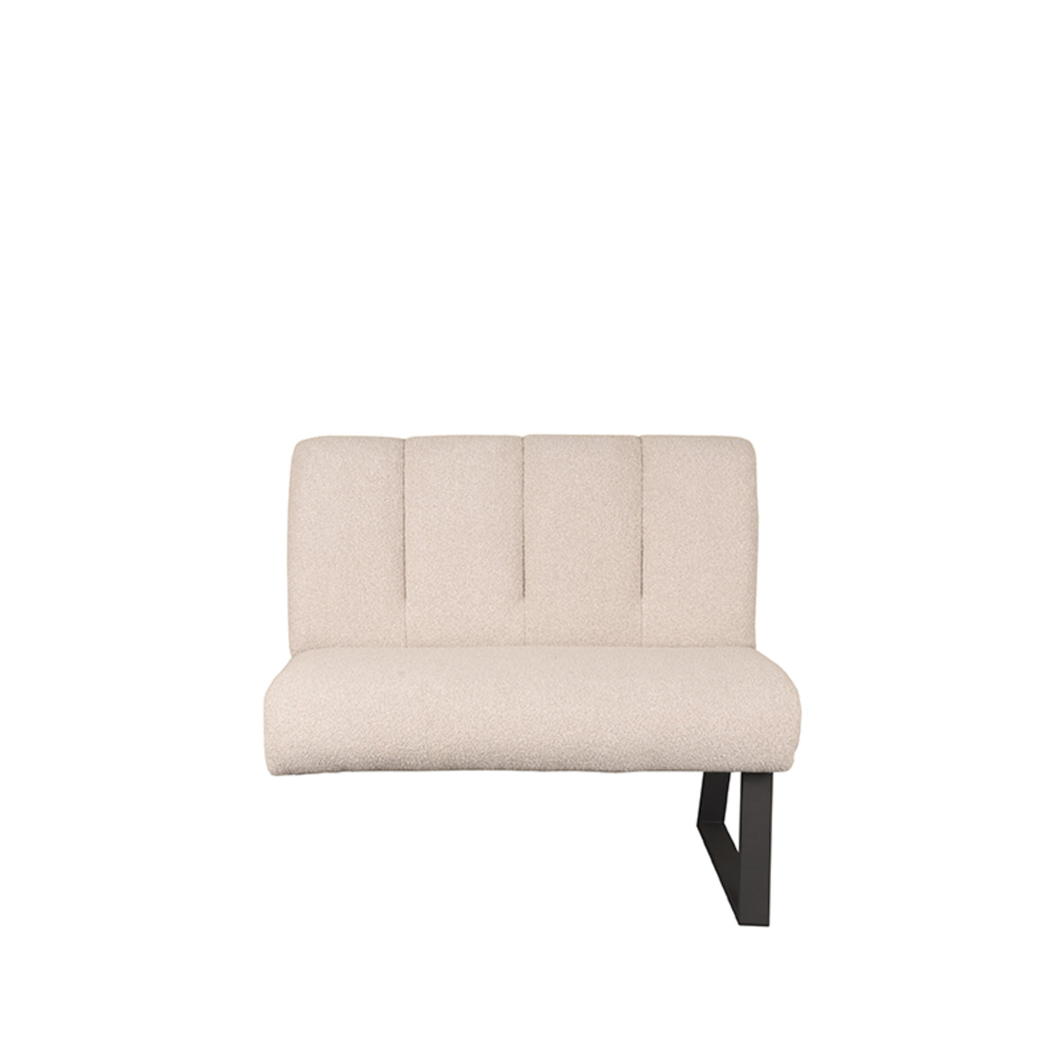 Label51 - Banc de salle à manger Modula 2 places - Bouclé - Naturel - 100 x 62 x 92 cm